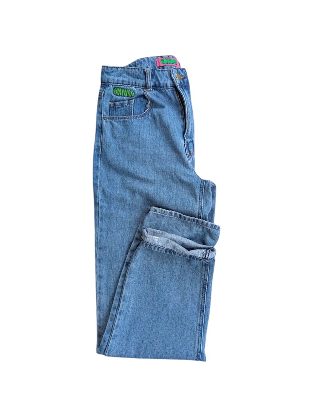Empyre Jeans Womens 2 Medium Wash Tori Baggy Y2K Straight Skater Denim 90s 28x31